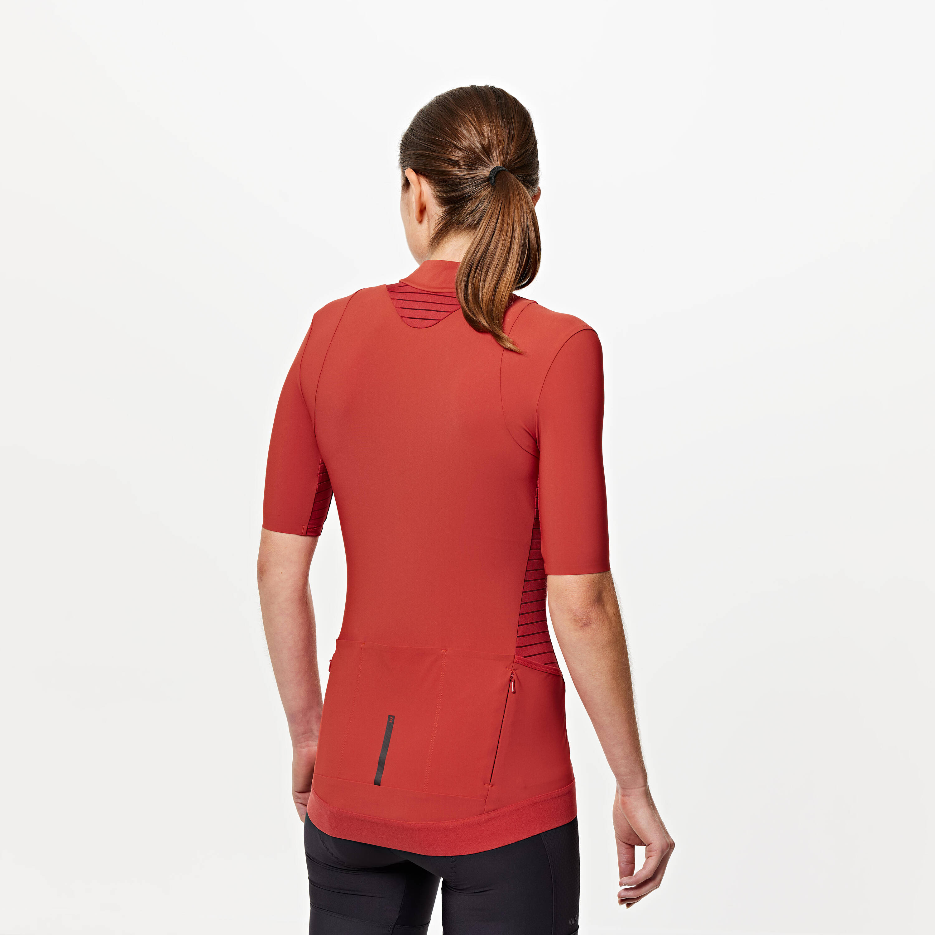 Women Cycling Short Sleeve Jersey - Red -  3