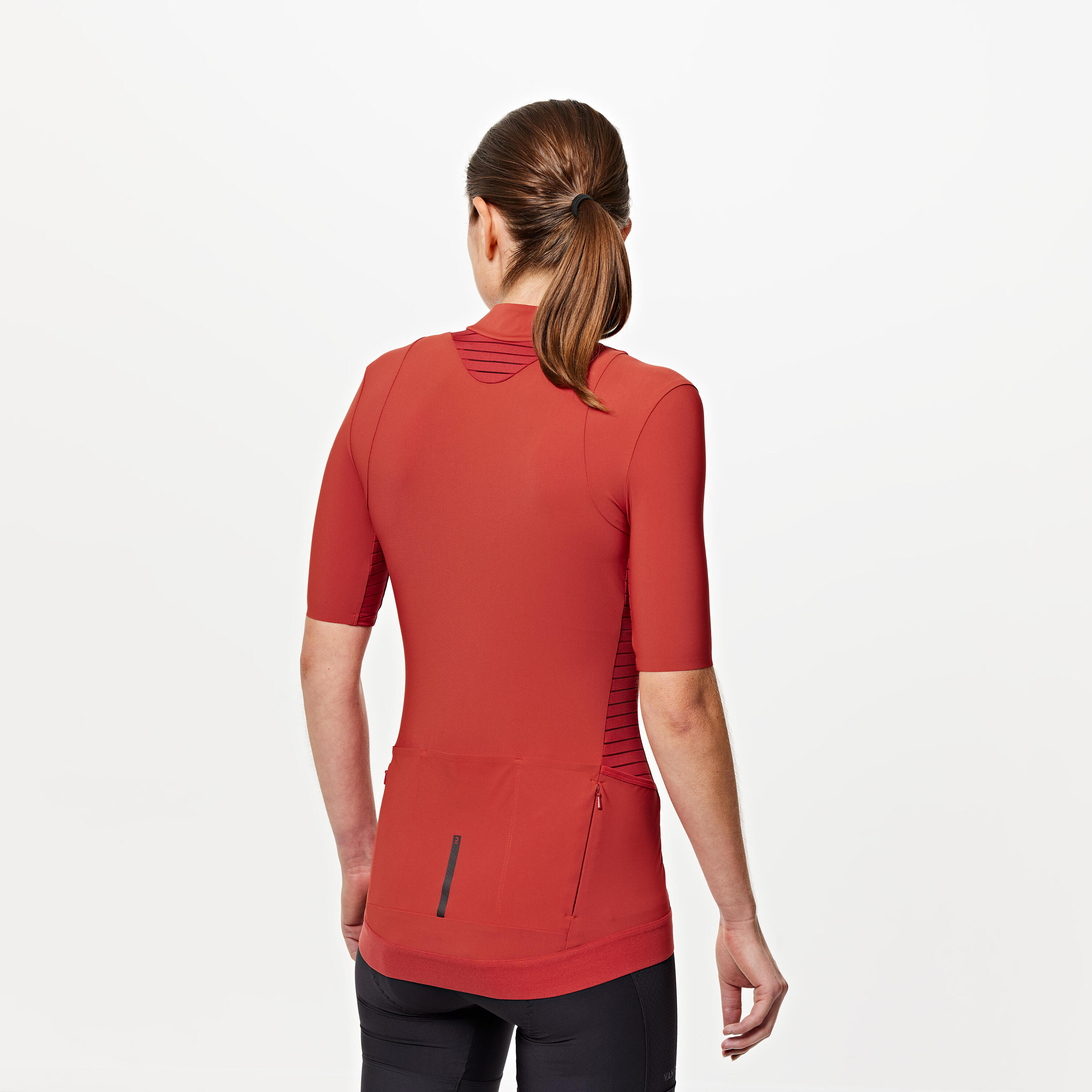 Women's Road Cycling Short-Sleeved Jersey Endurance - Brick Red 3/7