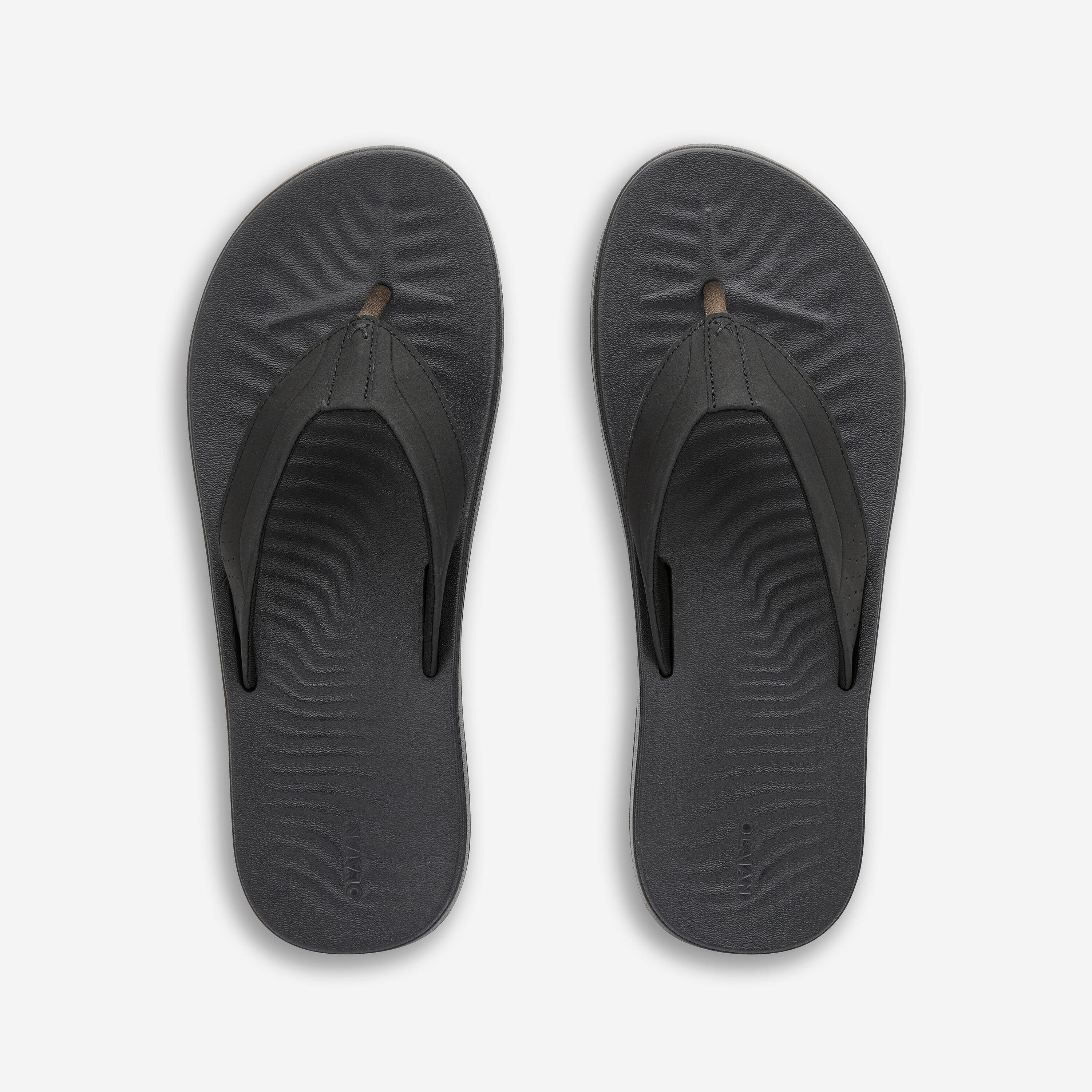 Men's Flip-Flops - 900 Black OLAIAN | Decathlon