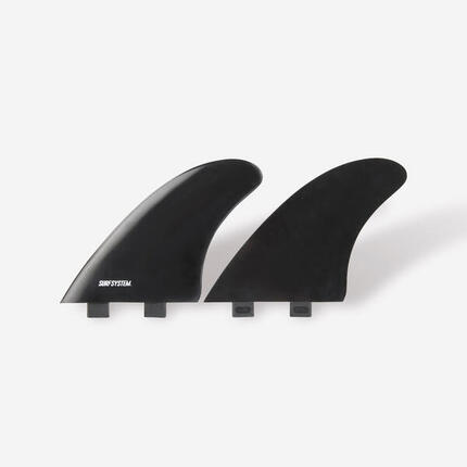 2 ailerons Plastique Twin Fish 5"5 FCS1 - noir