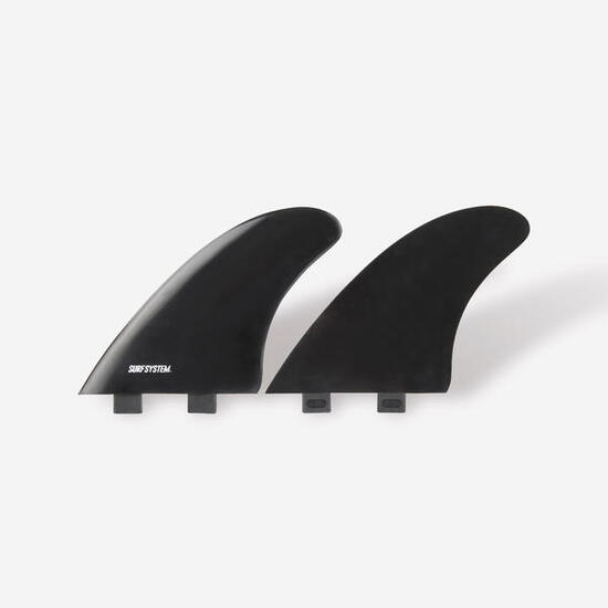 2 ailerons Plastique Twin Fish 5"5 FCS1 - noir