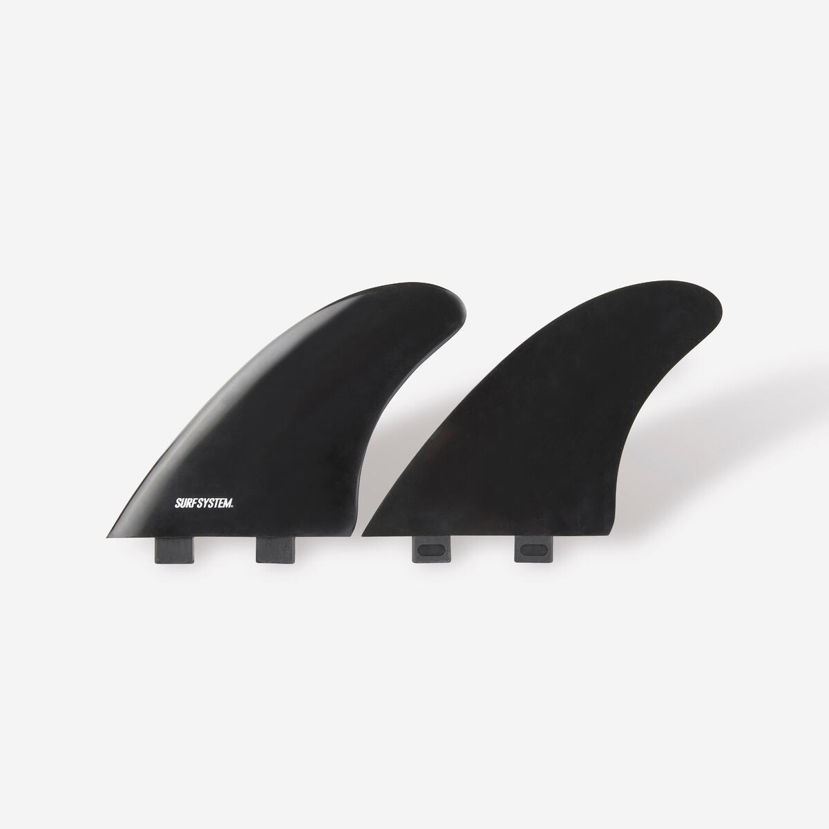 2 ailerons Plastique Twin Fish 5"5 FCS1 - noir