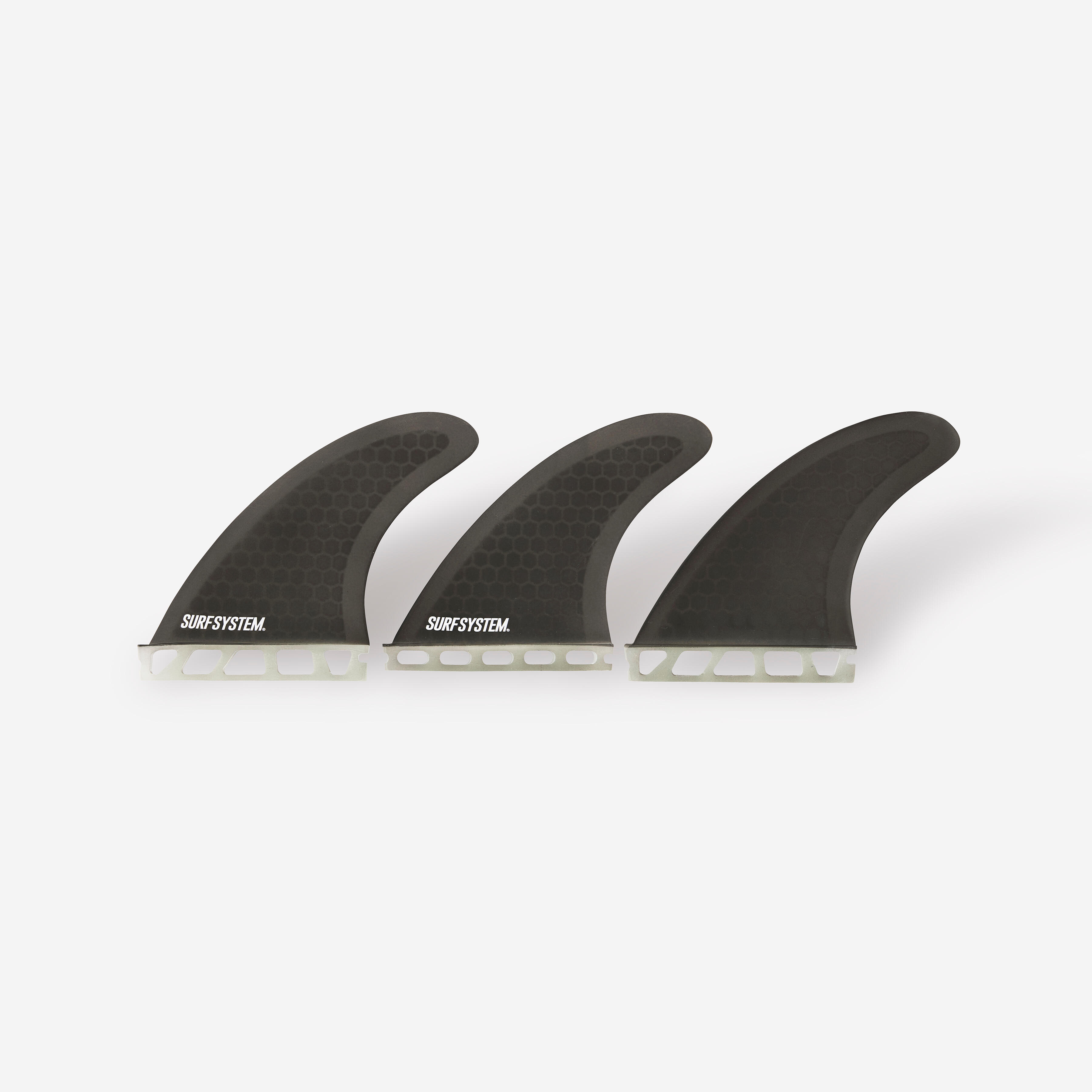 3 quilhas fibra surf futures - tamanho m preto