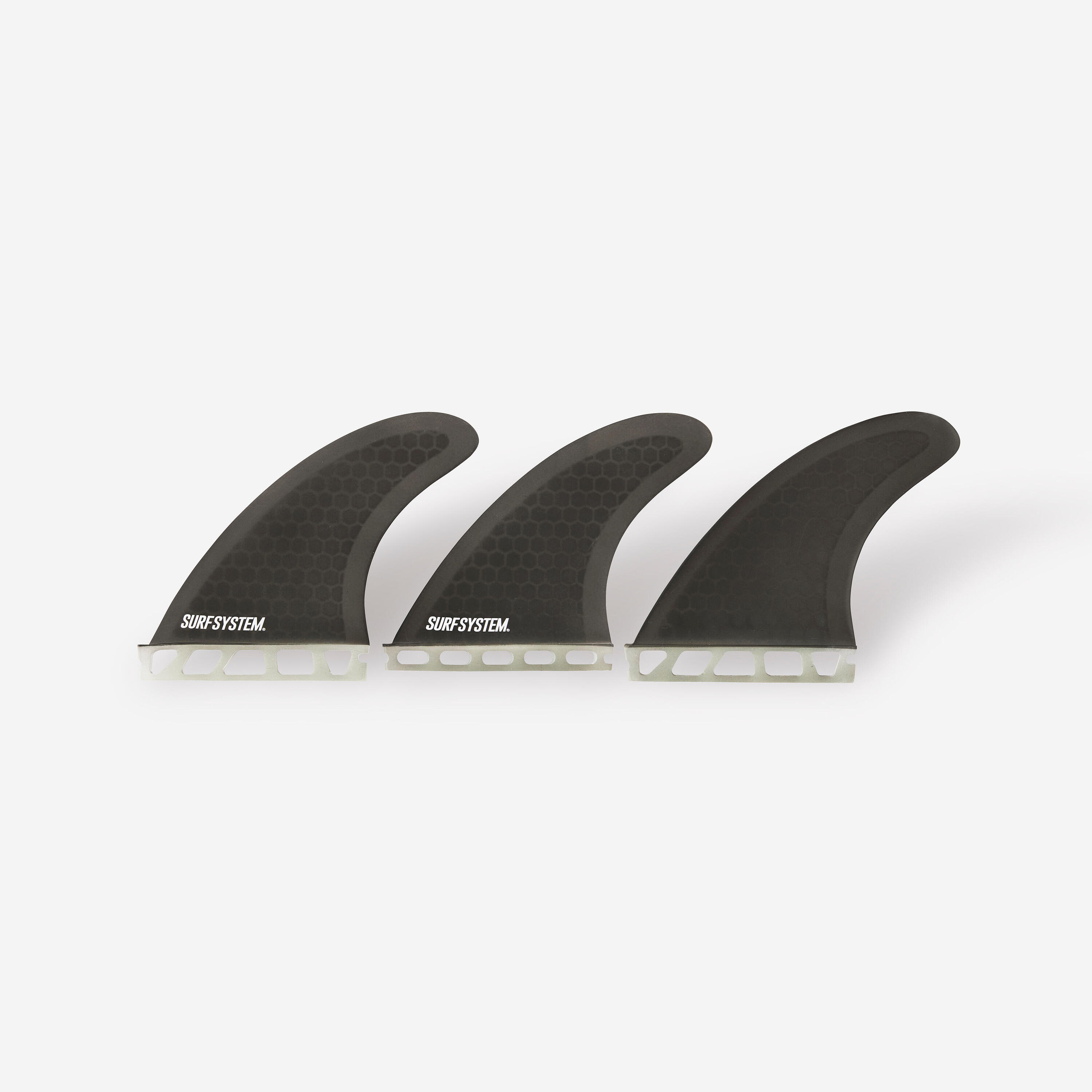 SURFSYSTEM 3 surfing FUTURES fibre fins - Size M black