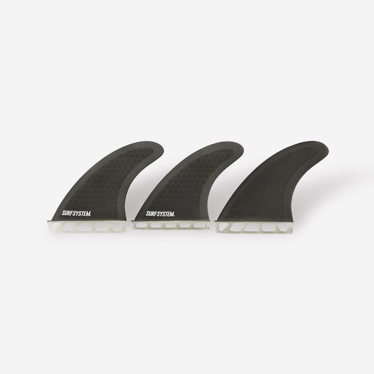3 ailerons Fibre Surf FUTURES - Taille M noir