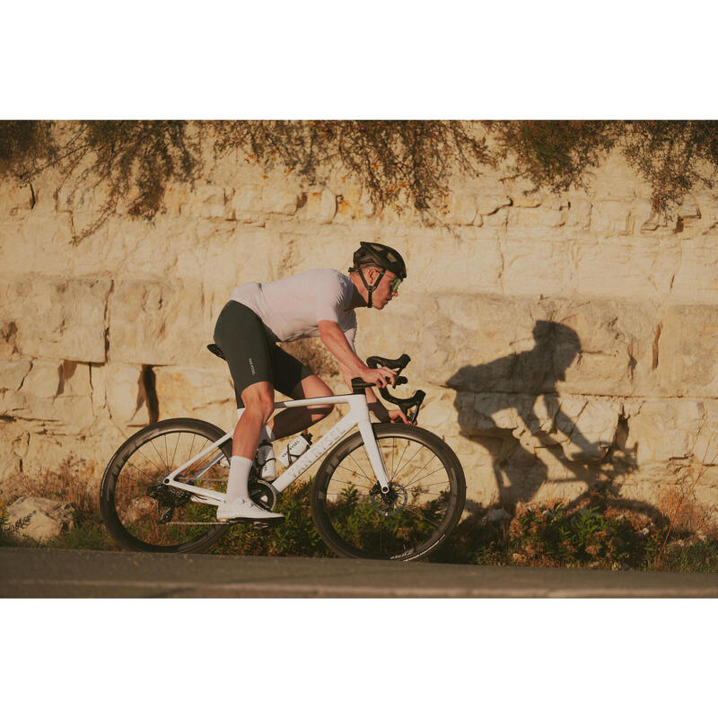 Férfi kerékpáros kantáros rövidnadrág - Racer 3 