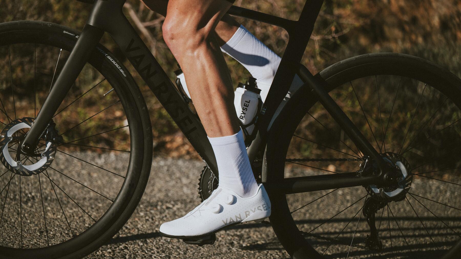 Man taking a break from cycling to enjoy refreshments downtown Brampton