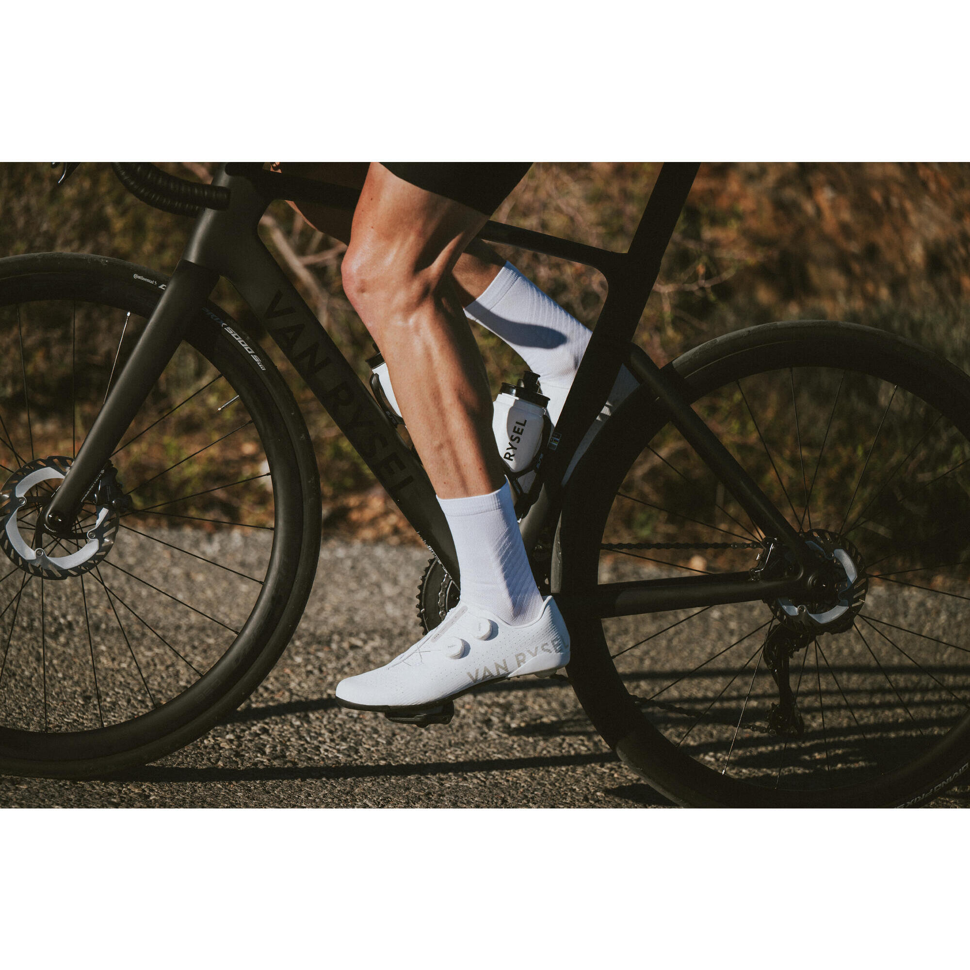 Van Rysel RCR road cycling shoes white