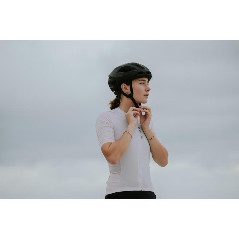 Maglia ciclismo adulto unisex Van Rysel RACER 2 lilla