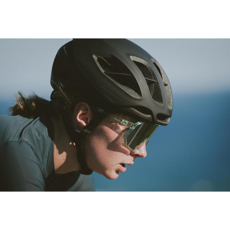 Occhiali ciclismo adulto ROADR 900 PERF categoria 3 verdi trasparenti