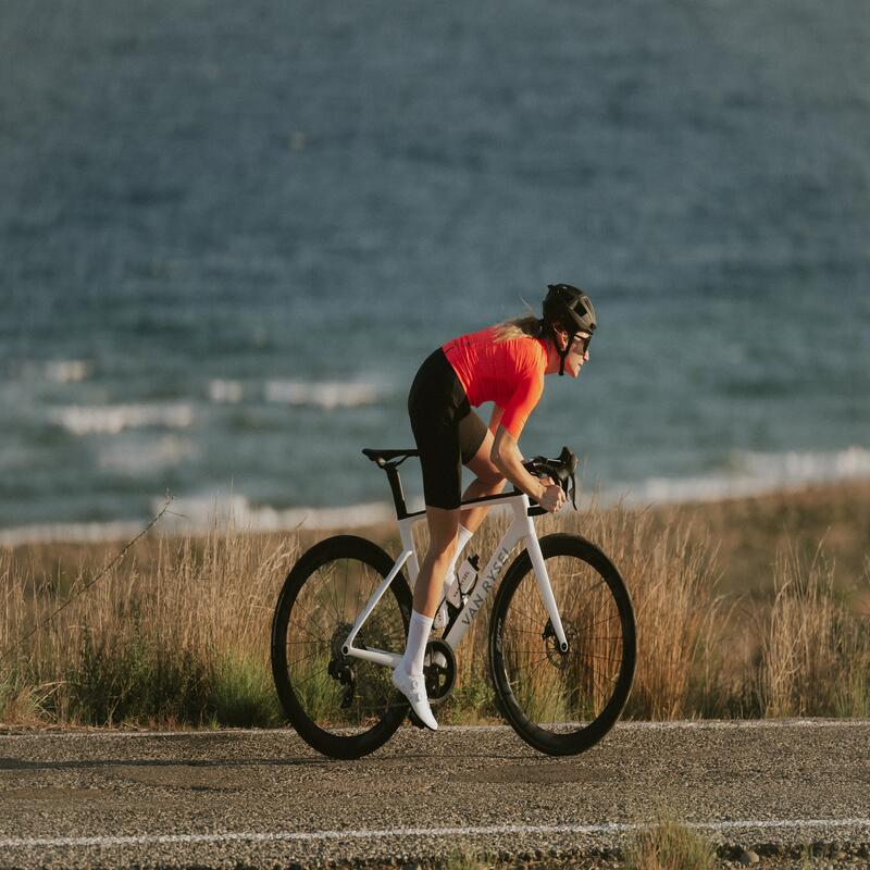 Spodenki rowerowe damskie Van Rysel na szelkach quick-zip