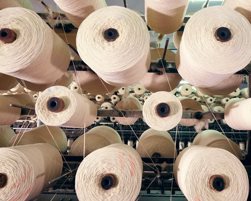 photo de bobines industrielles de fil