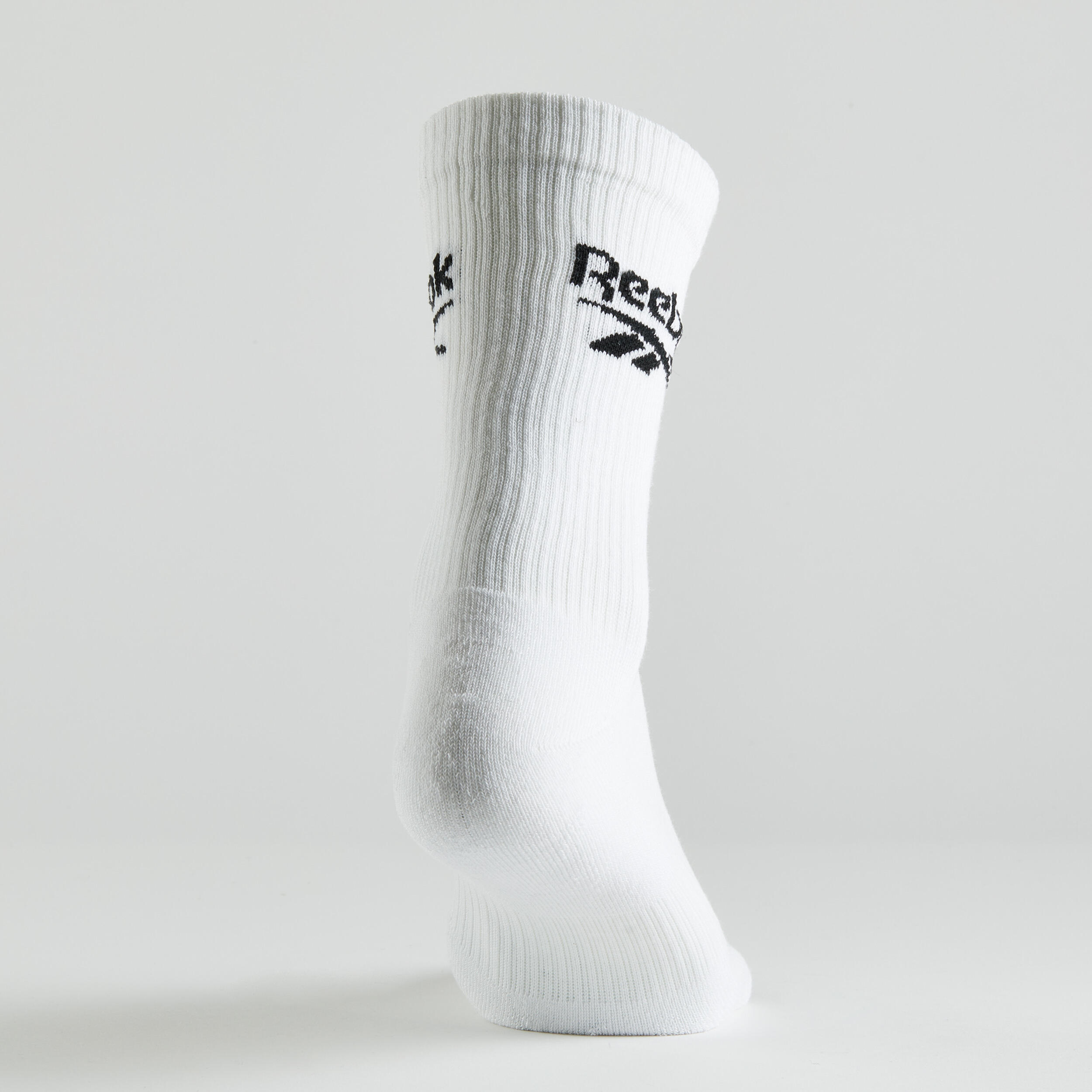 Chaussettes Reebok coton hautes lot de 3 REEBOK Decathlon