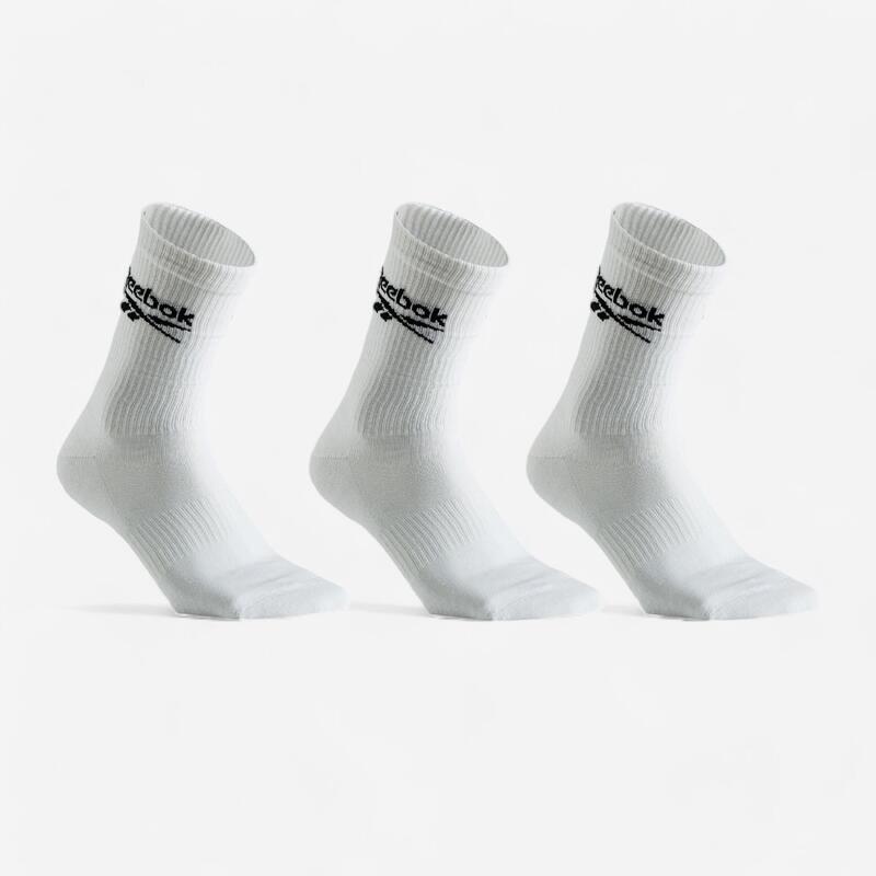 Chaussettes Reebok coton hautes - lot de 3