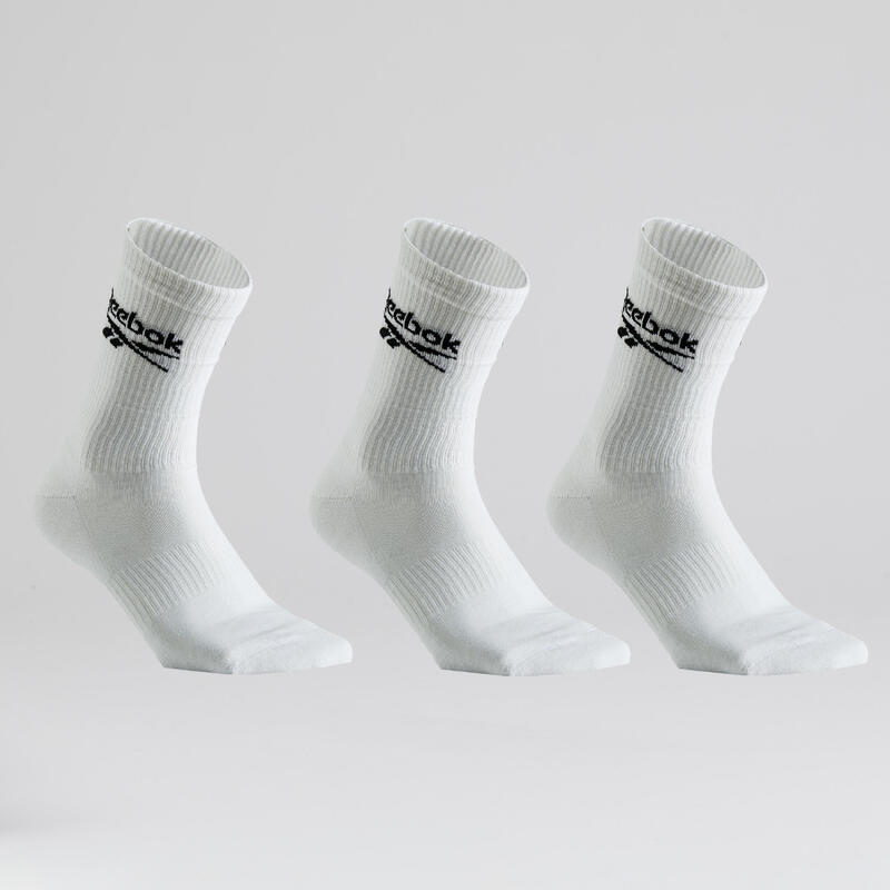 Chaussettes Reebok coton hautes - lot de 3