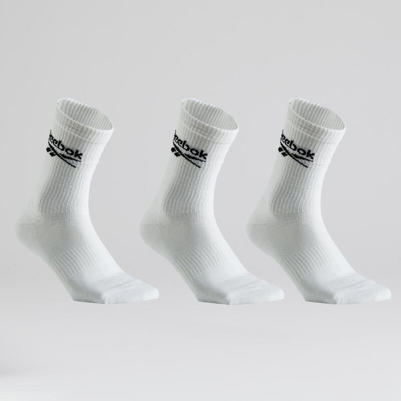 Vysoké bavlněné ponožky Reebok 3 páry