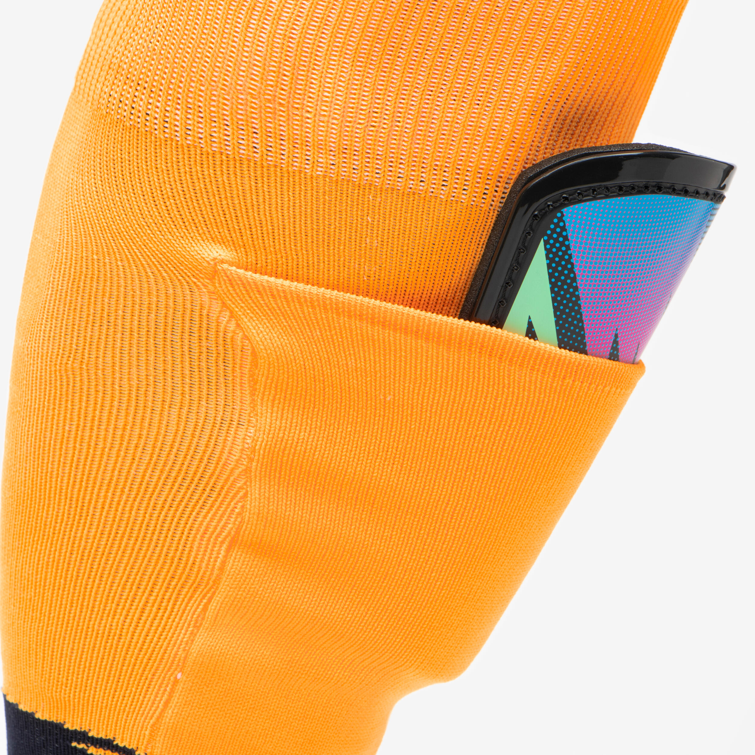 Kids' Football Socks Easy Pocket - Orange 6/6