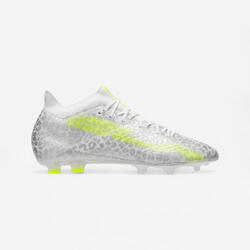 Donbest Voetbalschoenen Heren FG AG Professionele Spikes Schoenplaten High Top Voetbal Schoenen Tienervoetbalschoenen Veterschoenen Trainingsschoenen Voetbalschoen,White,EU42