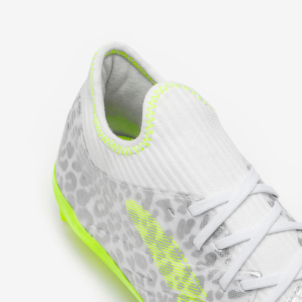 Kids' Lace-Up Football Boots CLR FG Jaguar Boost
