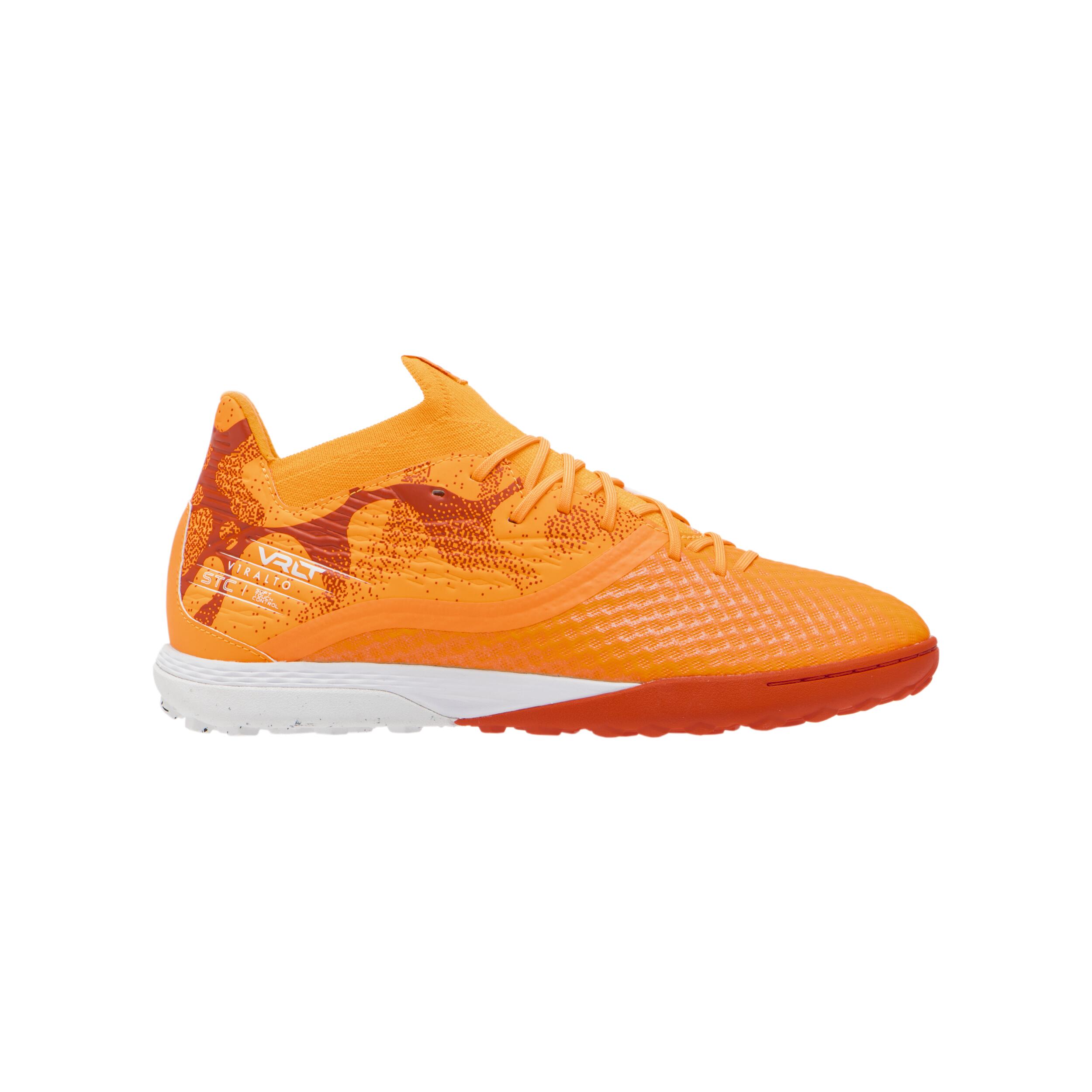 Decathlon | Scarpe calcetto uomo VIRALTO III TF 3D AIR MESH arancioni |  Kipsta