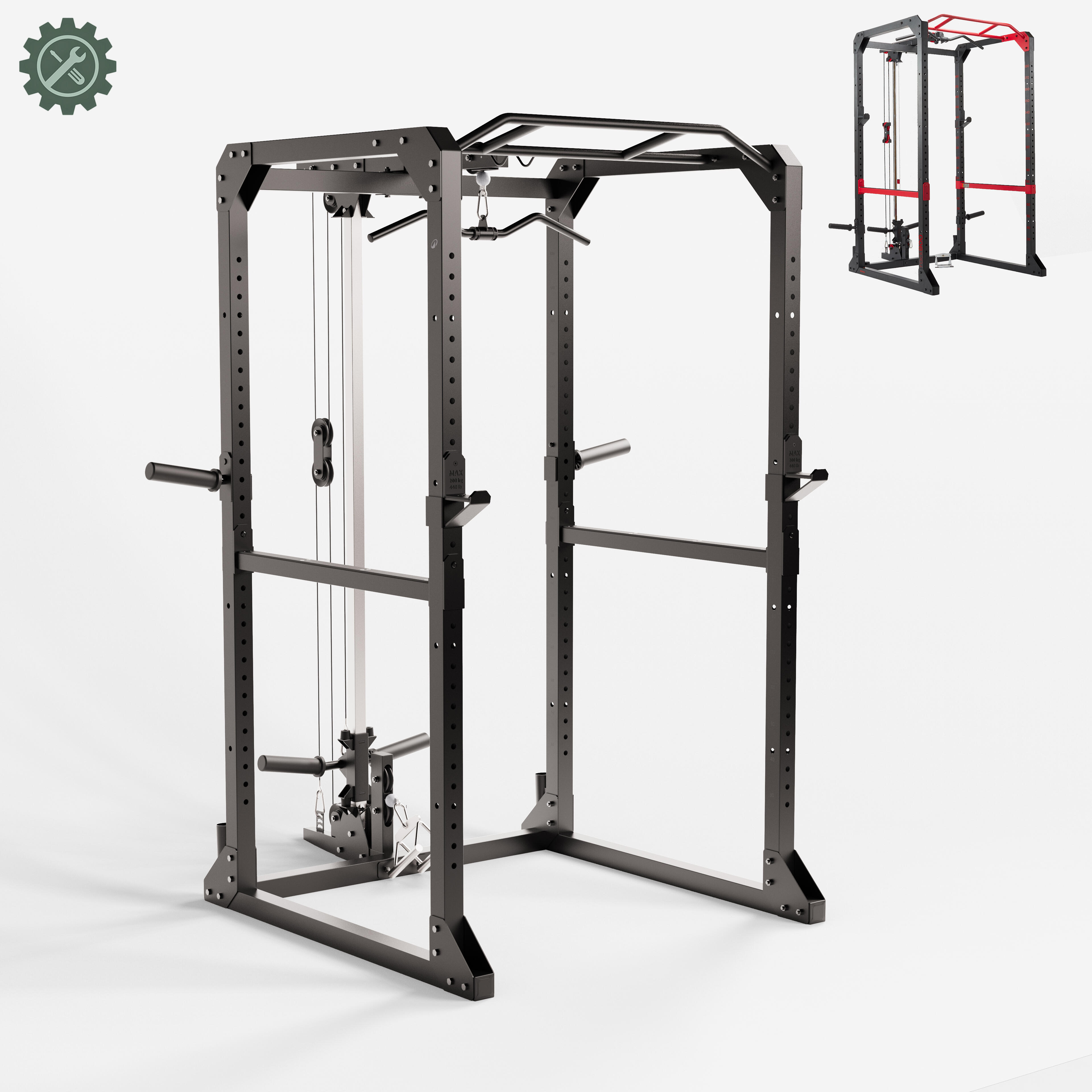 PULL-UP BAR &AMP; TRIANGLE - SPARE PARTS FOR BODYBUILDING RACK