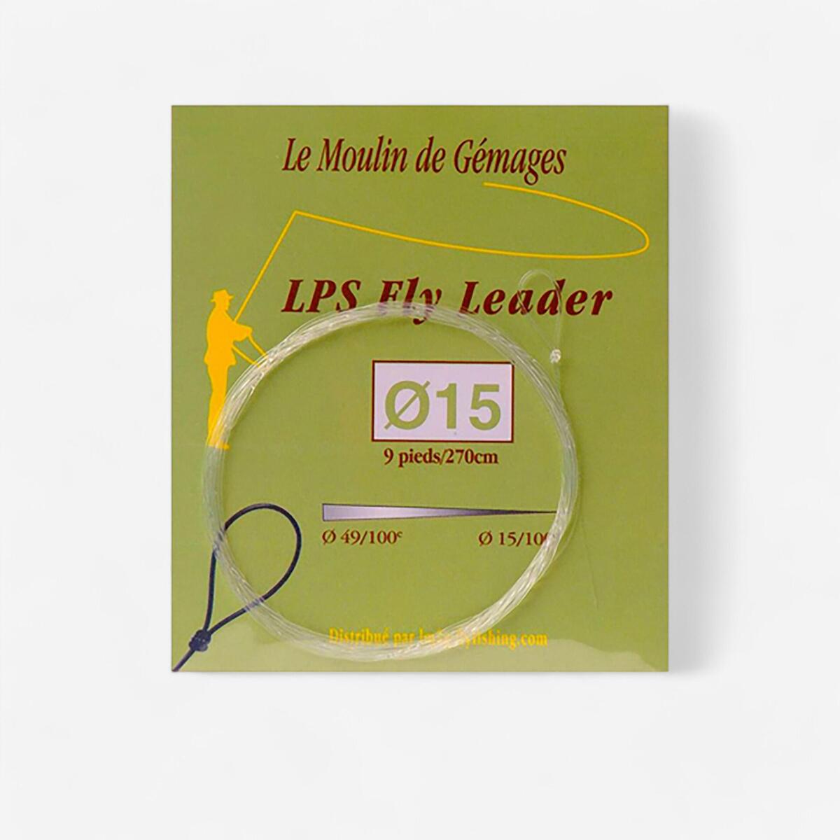 Bas de ligne 2.70m pointe en 14/100 - transparent