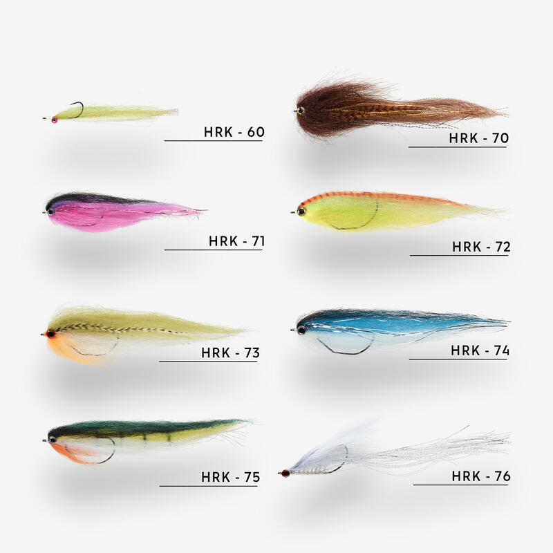 Streamer voor roofvis snoek Predator HRK70 brons/bruin