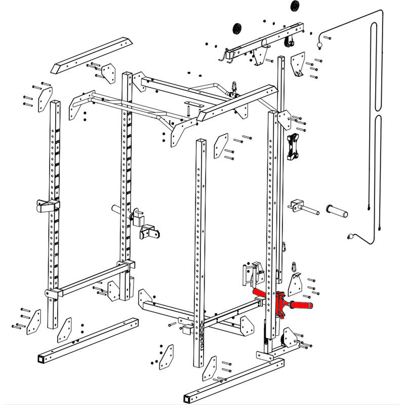 Suport disc de shimb Bodybuilding POWER RACK 900 