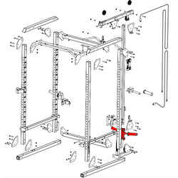Weight Plate Holder Cable Pulley System Rack 900