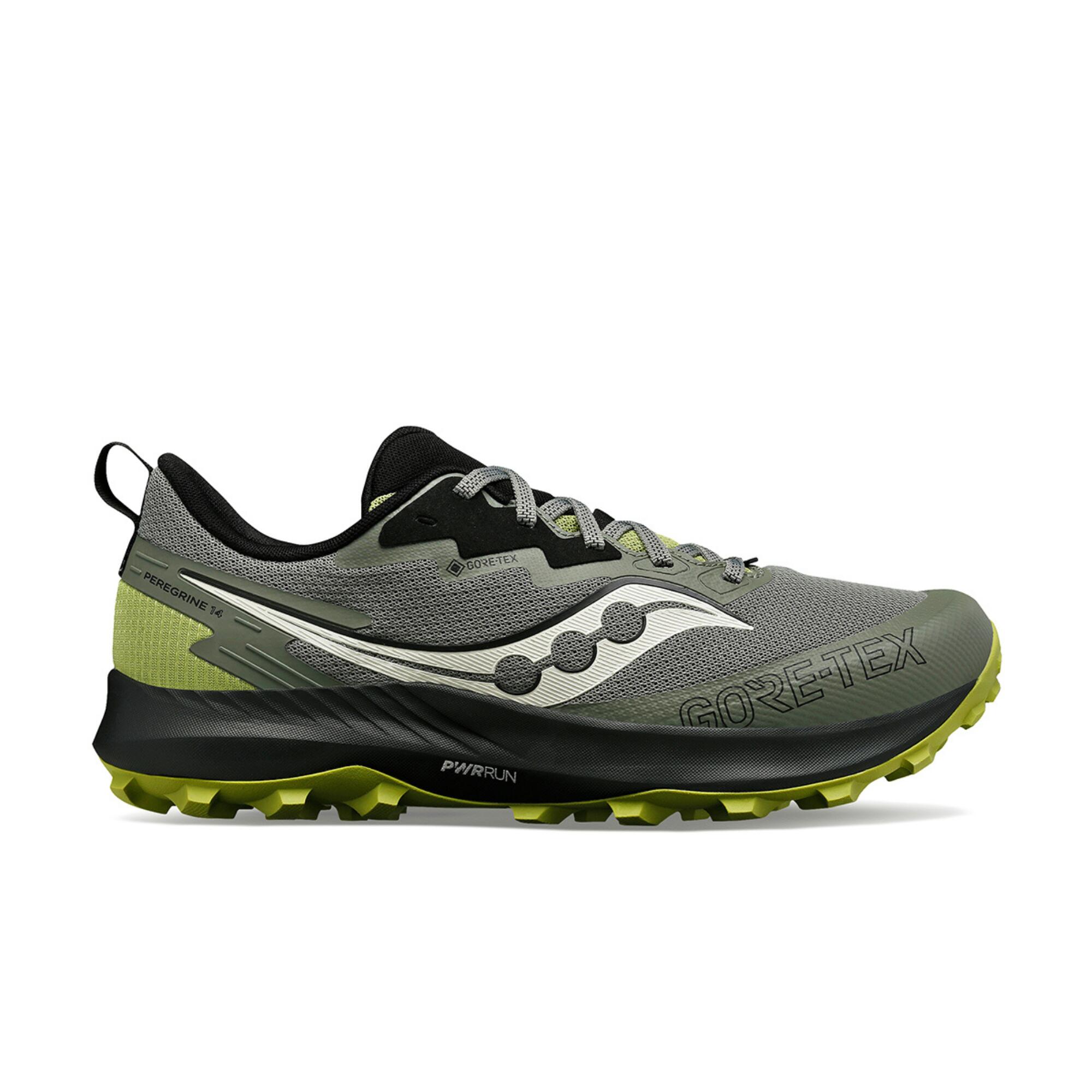 Saucony Scarpe da trail running da uomo Peregrine 14 GTX - Khaki e Grigio