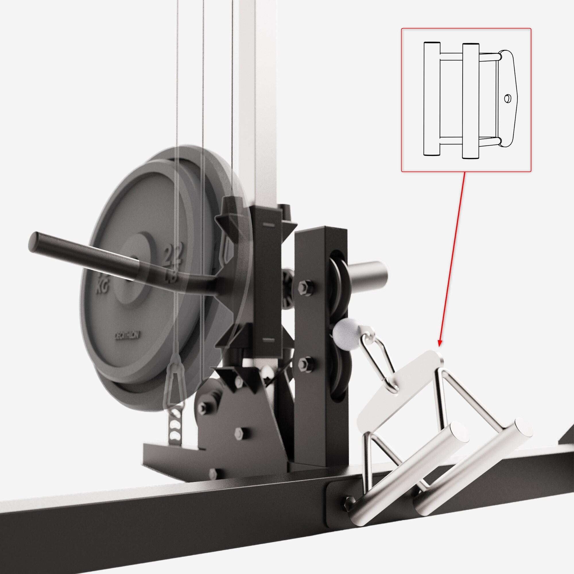 TRIANGLE DE TIRAGE - PIÈCE DÉTACHÉE MUSCULATION POUR POWER RACK 900 2/5
