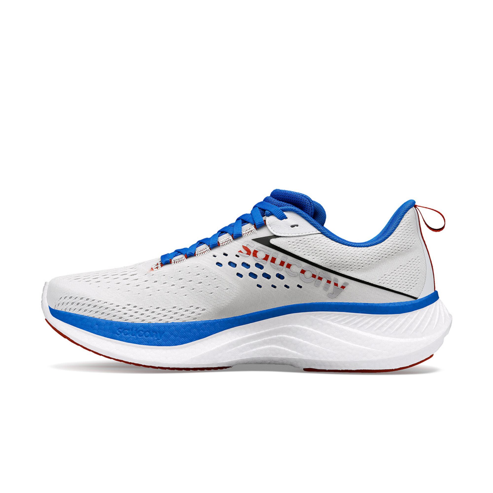 Chaussures de running homme saucony ride 17 - blanc / bleu 3/5