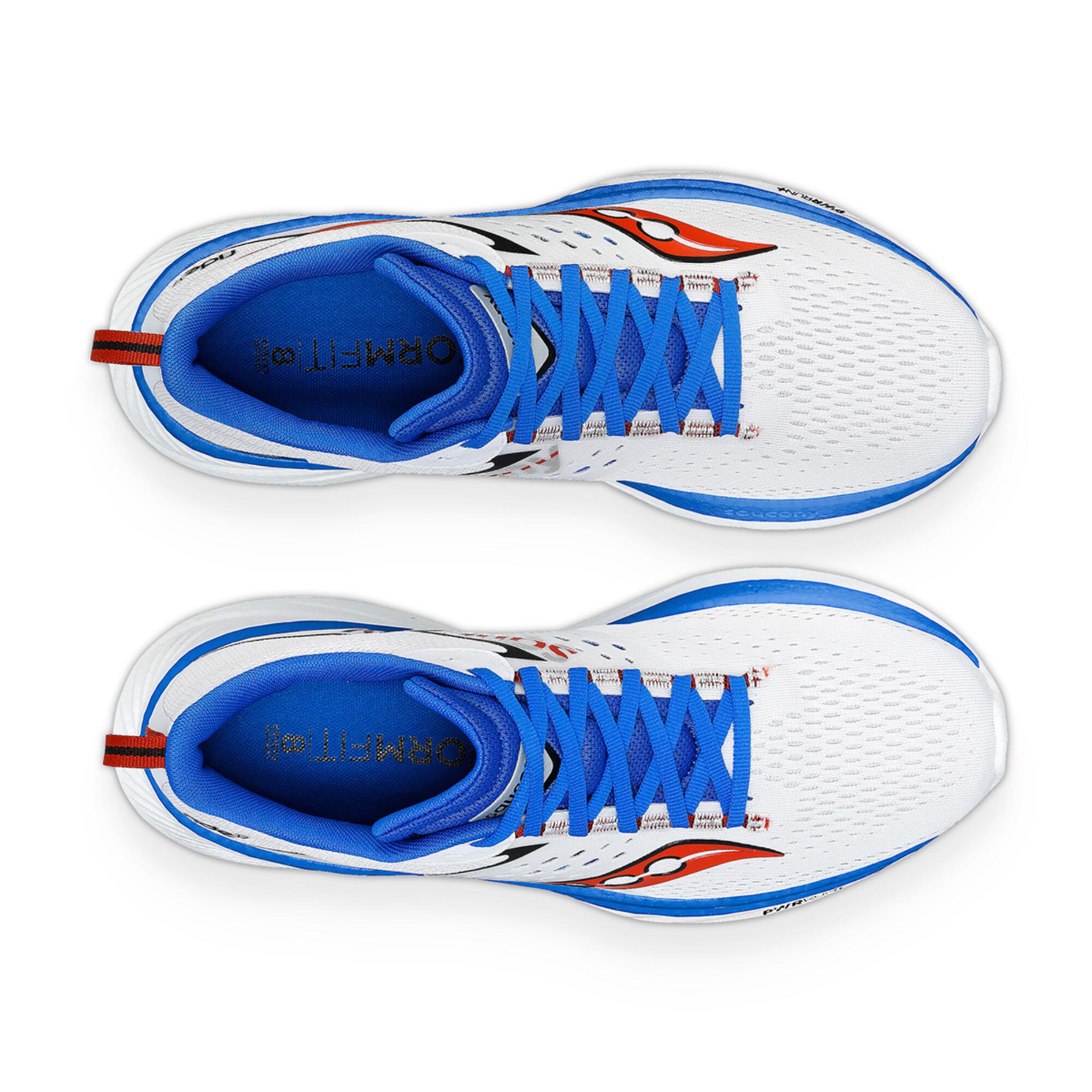 Chaussures de running homme saucony ride 17 - blanc / bleu 4/5