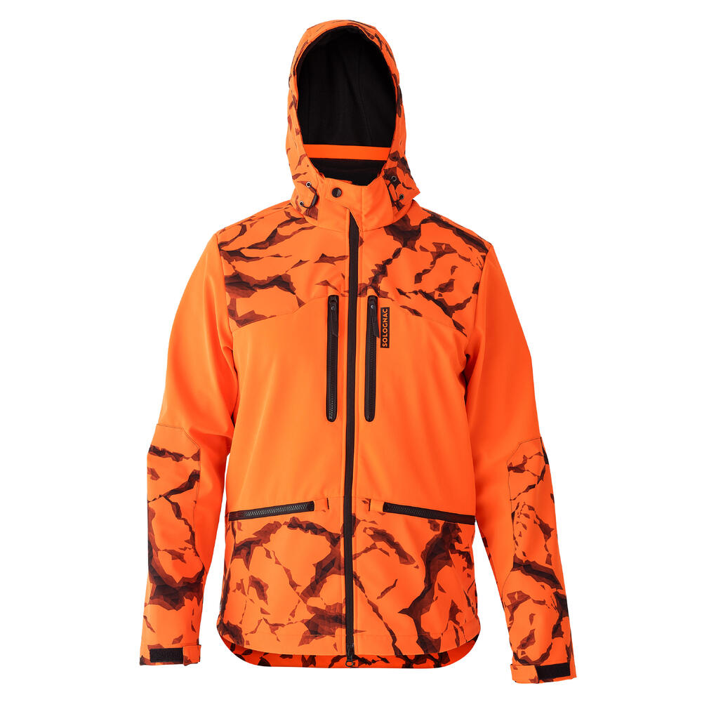 Winddichte Jacke, wasserabweisend und mit seitlicher Belüftung und vielen Taschen.