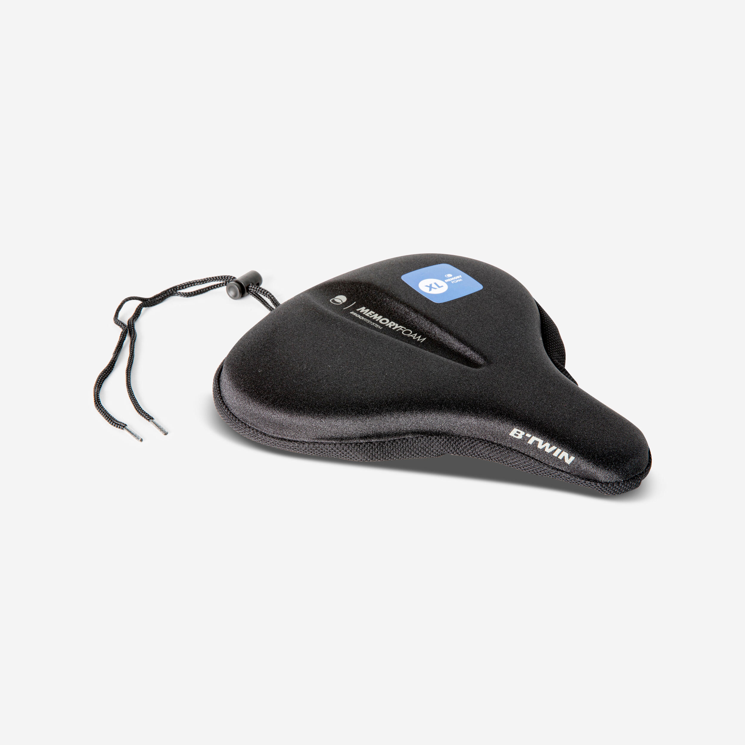 Decathlon - Couvre Selle Memoryfoam 500 Taille Xl Noir - Couvre-selle - Pneus/pieces/portage/rangement/electrifi - - Taille Unique - Decathlon