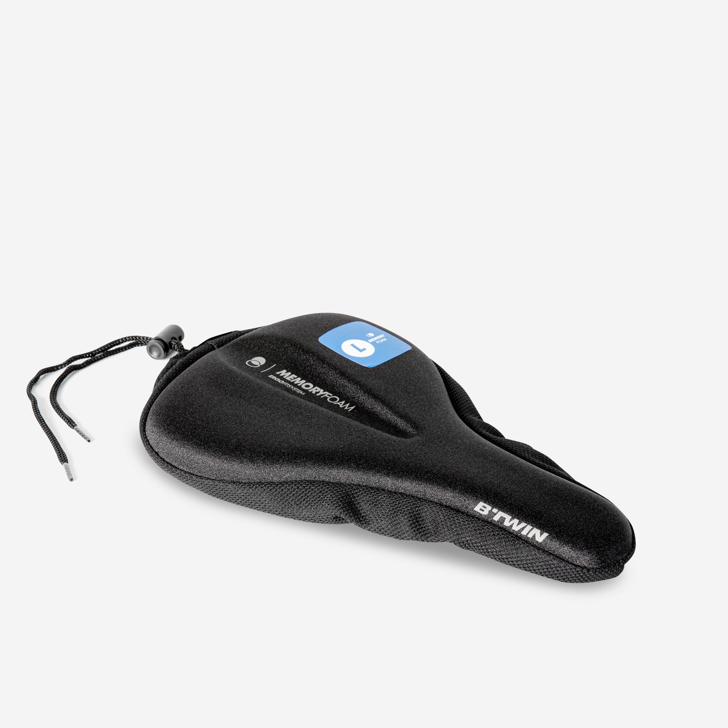 500 Memory Foam Saddle Cover - Size L - DECATHLON