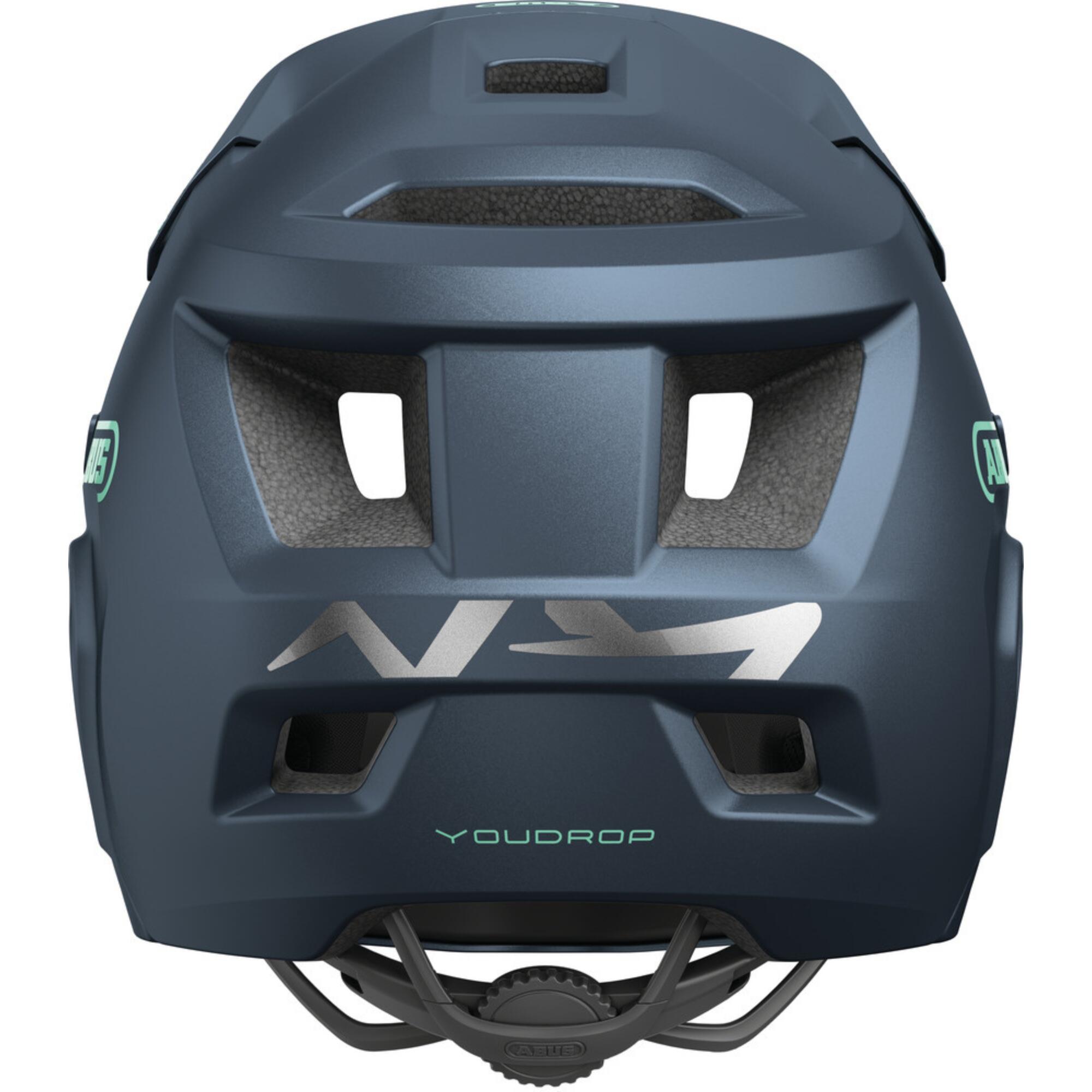 Casco MTB Abus YOUDROP FF grigio-blu 3/3
