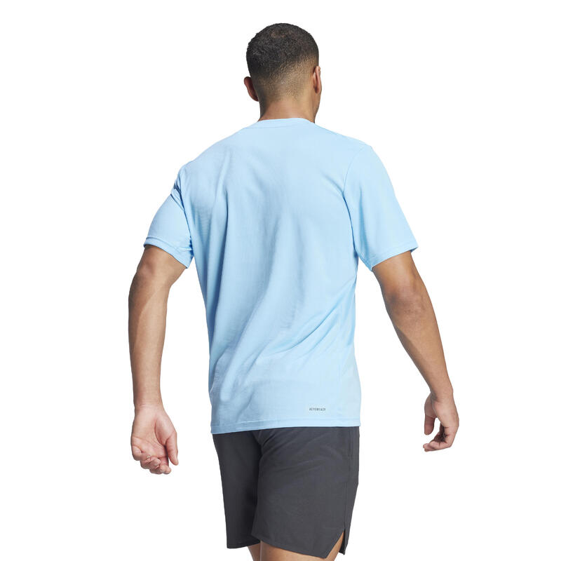 Camiseta Fitness Cardio Adidas Hombre Azul