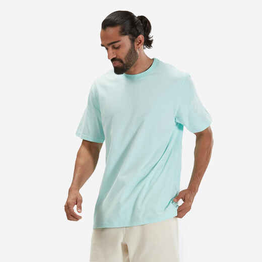 
      Majica za fitness 500 Essentials muška boja mente-pastelna
  