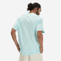 Zeleno-pastelna muška majica za fitnes ESSENTIALS 500