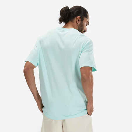 Men's Fitness T-Shirt 500 Essentials - Mint/Pastel