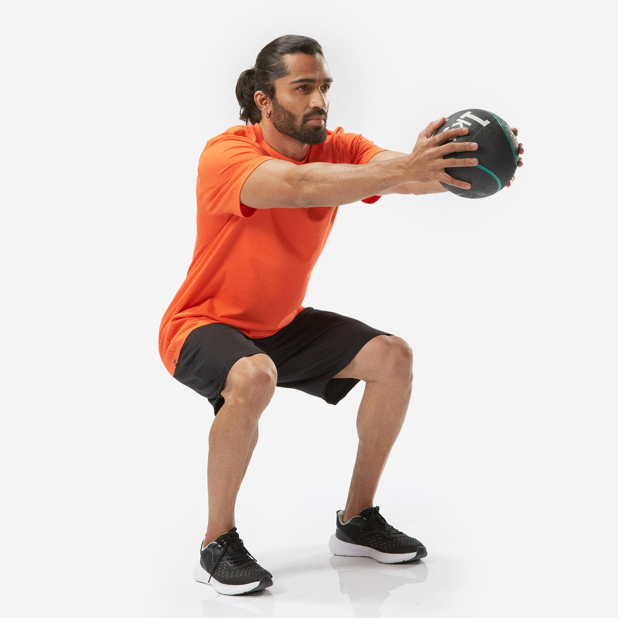 Men's Regular Cotton Fitness T-Shirt - Bright Tomato -  3