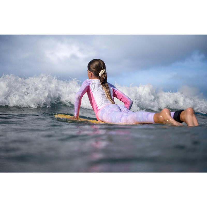 Girls' surfing UV-protection top 500L - star cloud