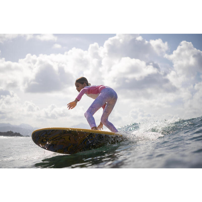Girls' surfing UV-protection top 500L - star cloud