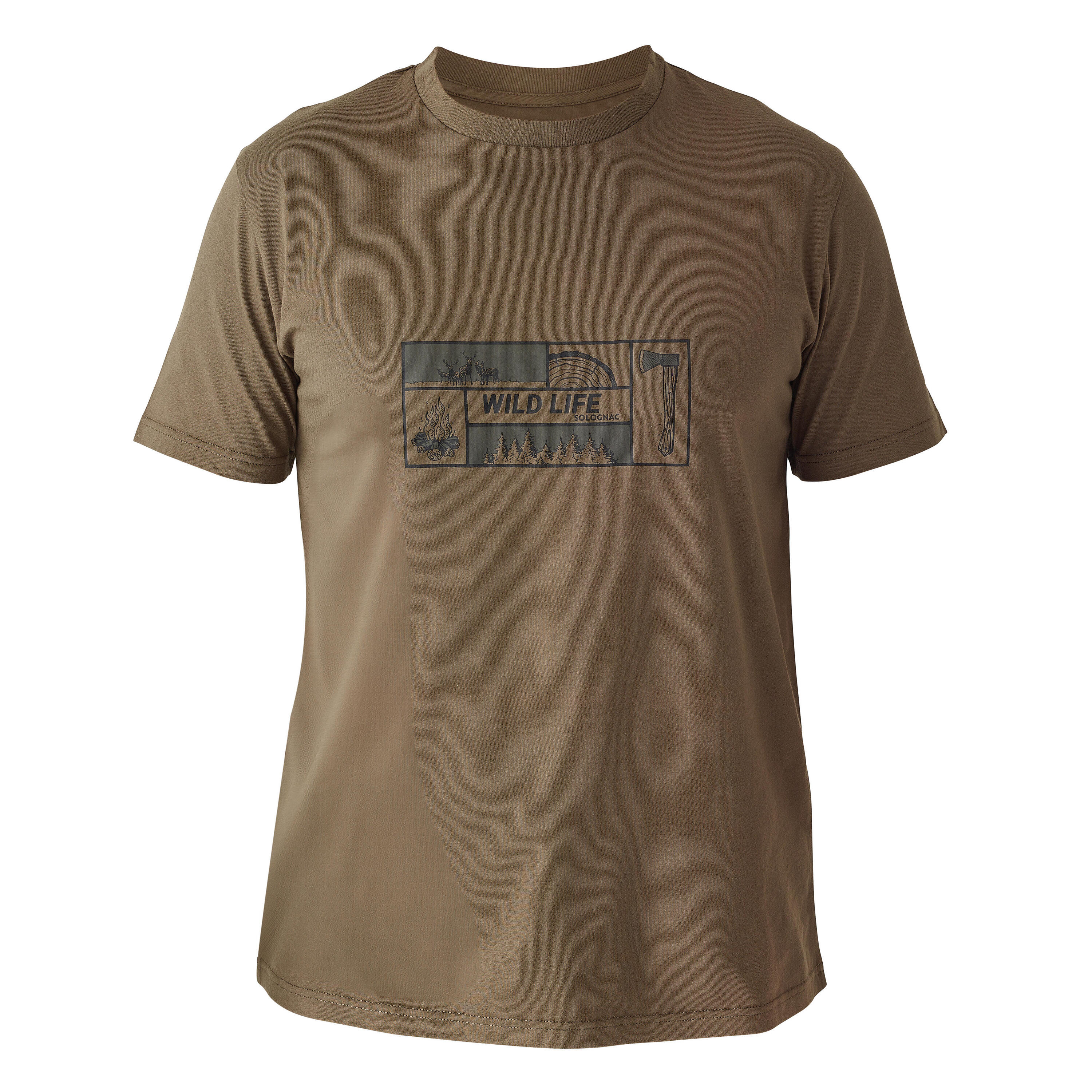 T-shirt manches courtes  coton 100 LOGO WILDLIFE 5/5