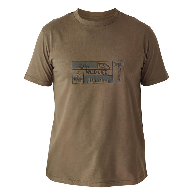 T-shirt manches courtes  coton 100 LOGO WILDLIFE