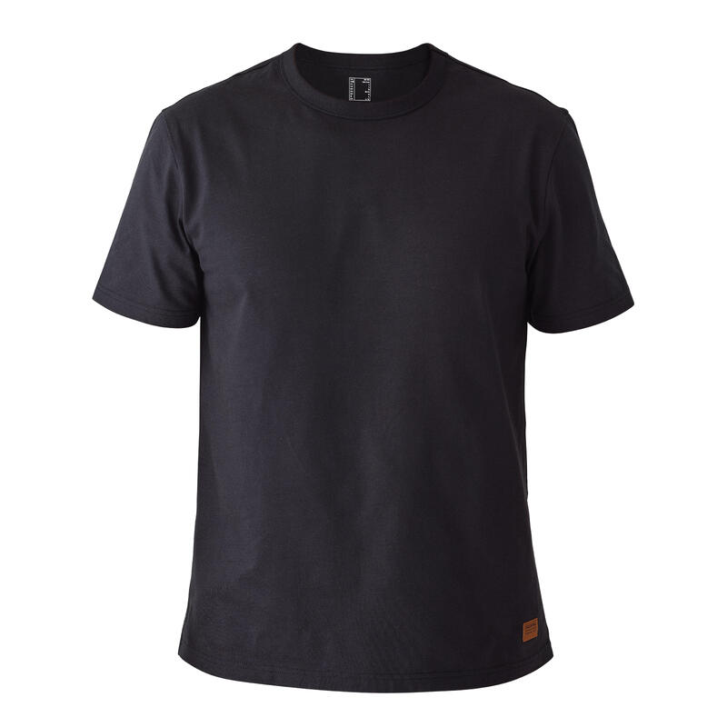 Camiseta Solognac 500 Adulto Negro Resistente Logo Resistant Gear