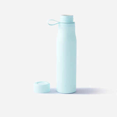 Aliuminio kūno rengybos vandens butelis, 750 ml, šviesiai mėlynas
