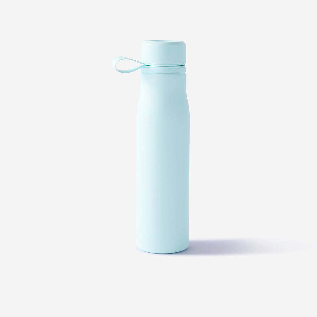 Svetlo modra aluminijasta steklenica za vodo (750 ml)