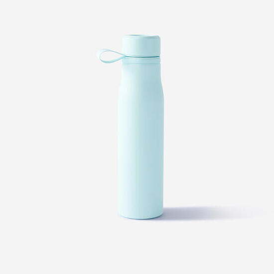 Gourde de fitness training aluminium 750 ml - bleu clair